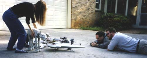 Heather moves an AT-AT